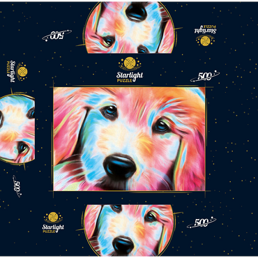 Sweet Pup 500 Jigsaw Puzzle box 3D Modell