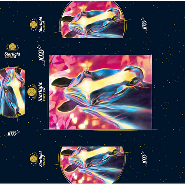 Black Stallion 1000 Jigsaw Puzzle box 3D Modell