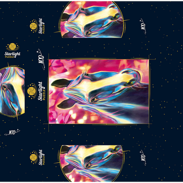 Black Stallion 100 Jigsaw Puzzle box 3D Modell