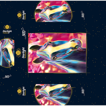 Black Stallion 500 Jigsaw Puzzle box 3D Modell