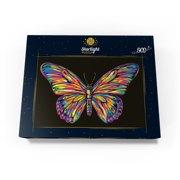 Colorful Butterfly 500 Jigsaw Puzzle box view3