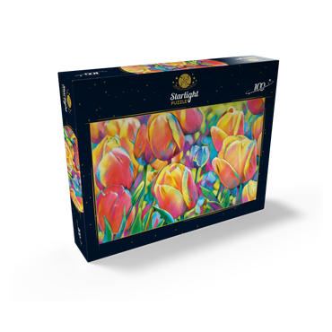 Colorful Tulips 100 Jigsaw Puzzle box view2