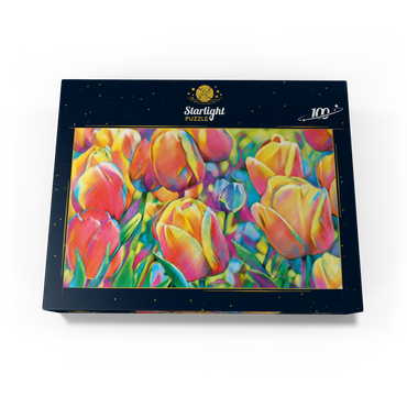 Colorful Tulips 100 Jigsaw Puzzle box view3