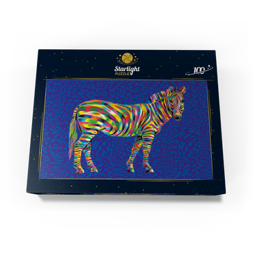 Pop Colors Zebra 100 Jigsaw Puzzle box view3