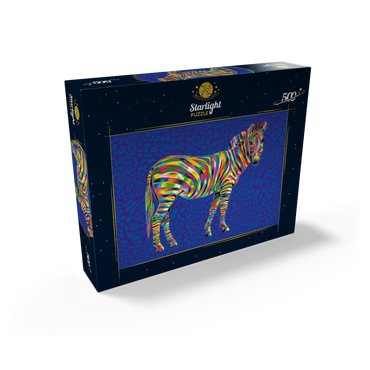 Pop Colors Zebra 500 Jigsaw Puzzle box view2