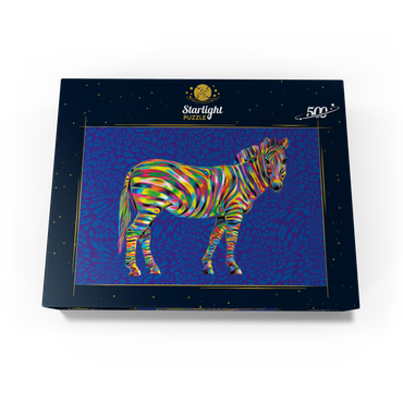 Pop Colors Zebra 500 Jigsaw Puzzle box view3