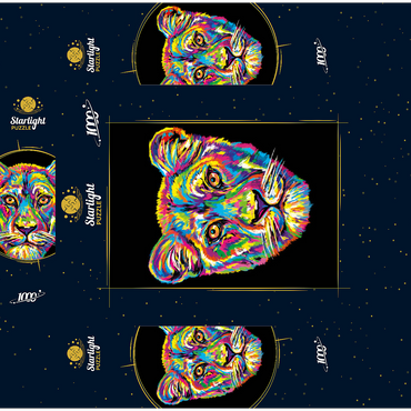 Lioness 1000 Jigsaw Puzzle box 3D Modell