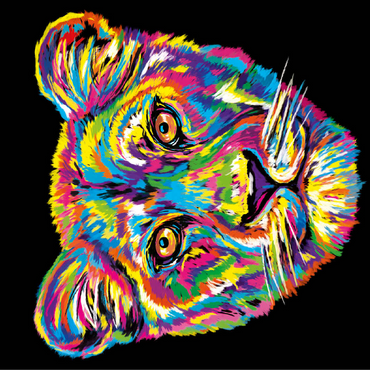 Lioness 100 Jigsaw Puzzle 3D Modell