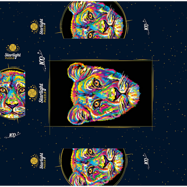 Lioness 100 Jigsaw Puzzle box 3D Modell