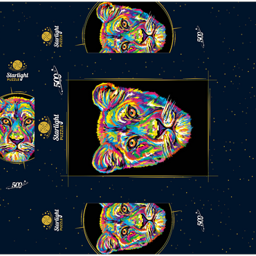 Lioness 500 Jigsaw Puzzle box 3D Modell