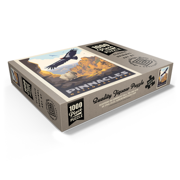 Pinnacles National Park: California Condors, Vintage Poster 1000 Jigsaw Puzzle box view1