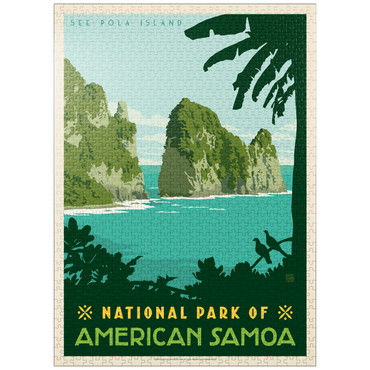 puzzleplate National Park of American Samoa, Vintage Poster 1000 Jigsaw Puzzle