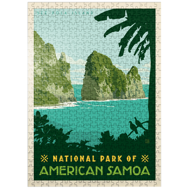 puzzleplate National Park of American Samoa, Vintage Poster 500 Jigsaw Puzzle