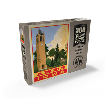 American College Towns: Ames, Iowa, Vintage Poster 300 Jigsaw Puzzle box view2