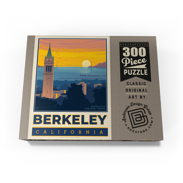 American College Towns: Berkeley, CA, Vintage Poster 300 Jigsaw Puzzle box view3