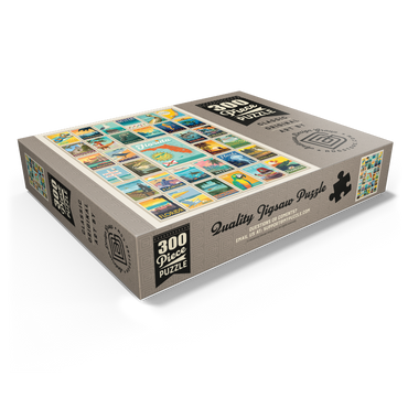 Florida: Multi-Image Print, Vintage Poster 300 Jigsaw Puzzle box view1