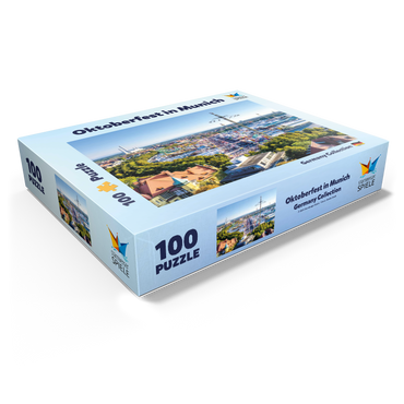 View of the Oktoberfest in Munich, Theresienwiese, Bavaria 100 Jigsaw Puzzle box view1