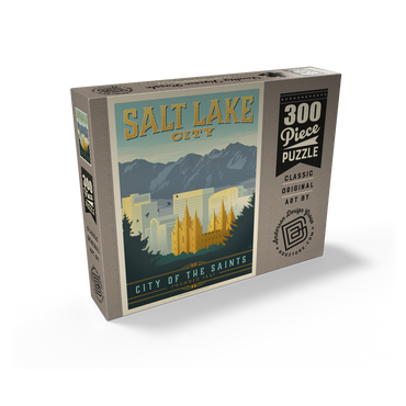 Salt Lake City, Utah, Vintage Poster 300 Jigsaw Puzzle box view2