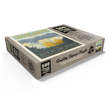 Salt Lake City, Utah, Vintage Poster 500 Jigsaw Puzzle box view1