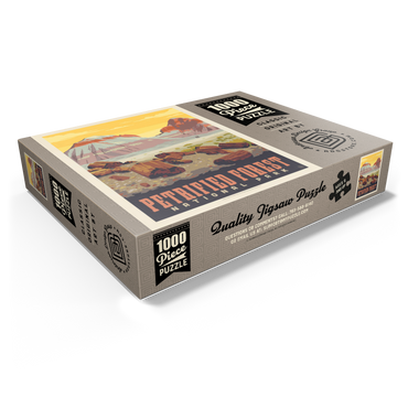 Petrified Forest National Park: Painted Hills, Vintage Poster 1000 Jigsaw Puzzle box view1