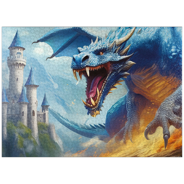 puzzleplate Blue Firestorm 1000 Jigsaw Puzzle