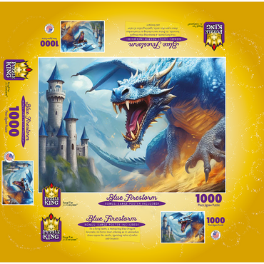 Blue Firestorm 1000 Jigsaw Puzzle box 3D Modell