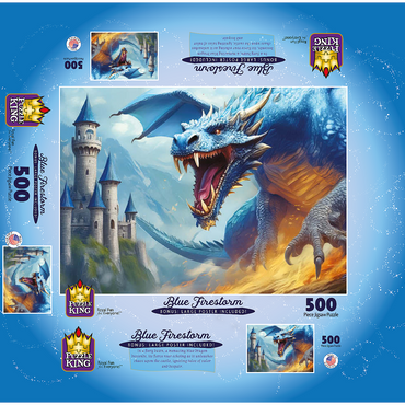 Blue Firestorm 500 Jigsaw Puzzle box 3D Modell