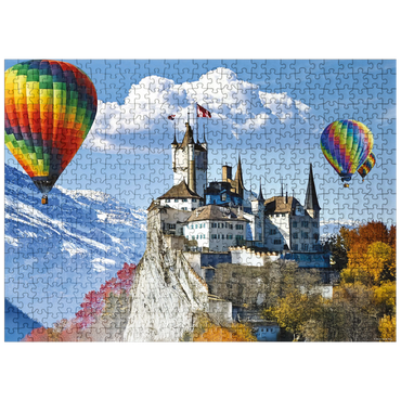 puzzleplate Castle with a View 500 Jigsaw Puzzle