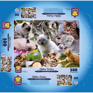 Kitten Cuties 500 Jigsaw Puzzle box 3D Modell