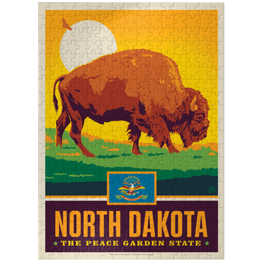 puzzleplate North Dakota: The Peace Garden State 300 Jigsaw Puzzle
