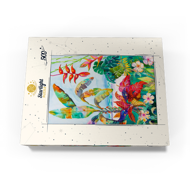 Florida Foliage - Watercolor Artwork 500 Jigsaw Puzzle box view3