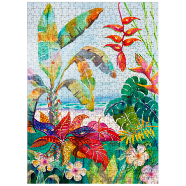 puzzleplate Florida Foliage - Watercolor Artwork 500 Jigsaw Puzzle