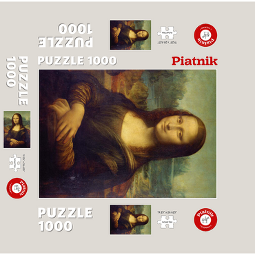 Piatnik: Mona Lisa 1000 Jigsaw Puzzle box 3D Modell