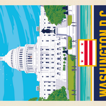 Washington, DC: State Pride 1000 Jigsaw Puzzle 3D Modell