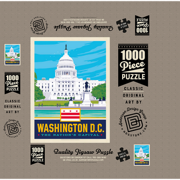 Washington, DC: State Pride 1000 Jigsaw Puzzle box 3D Modell