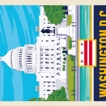 Washington, DC: State Pride 500 Jigsaw Puzzle 3D Modell