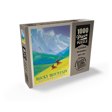 Rocky Mountain National Park (Mod Design, Vintage Poster 1000 Jigsaw Puzzle box view2