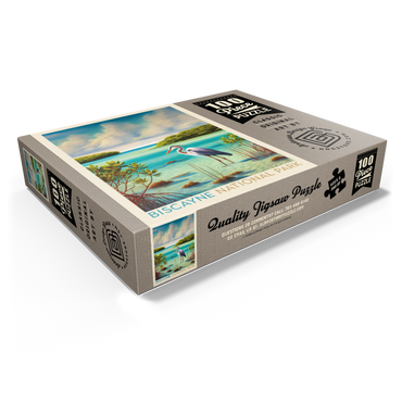 Biscayne National Park: Among The Mangroves, Vintage Poster 100 Jigsaw Puzzle box view1