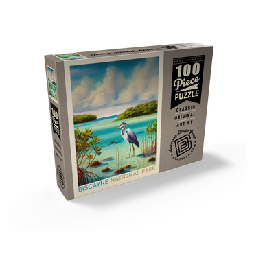 Biscayne National Park: Among The Mangroves, Vintage Poster 100 Jigsaw Puzzle box view2