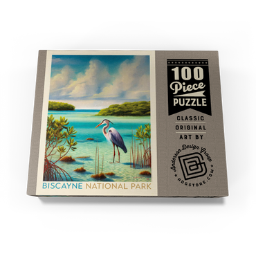 Biscayne National Park: Among The Mangroves, Vintage Poster 100 Jigsaw Puzzle box view3