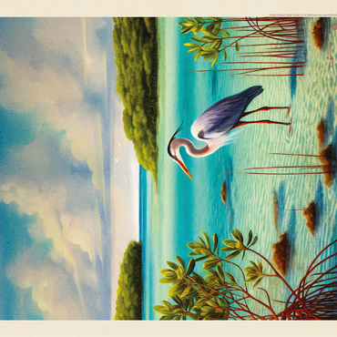 Biscayne National Park: Among The Mangroves, Vintage Poster 100 Jigsaw Puzzle 3D Modell