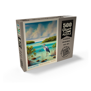 Biscayne National Park: Among The Mangroves, Vintage Poster 500 Jigsaw Puzzle box view2