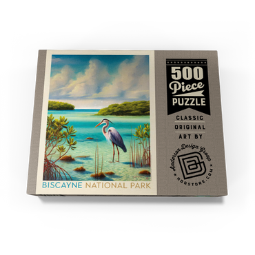 Biscayne National Park: Among The Mangroves, Vintage Poster 500 Jigsaw Puzzle box view3