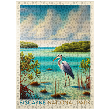 puzzleplate Biscayne National Park: Among The Mangroves, Vintage Poster 500 Jigsaw Puzzle