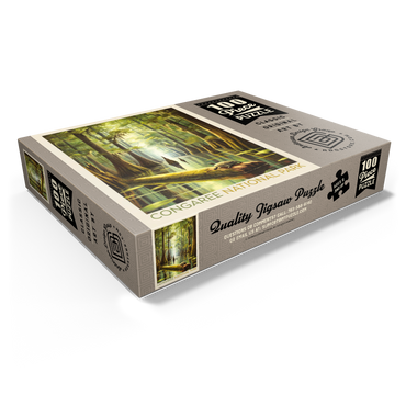 Congaree National Park: Turtle Time, Vintage Poster 100 Jigsaw Puzzle box view1