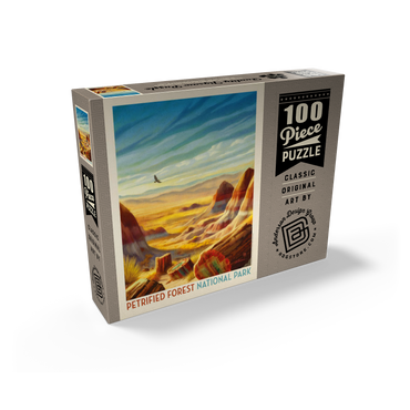 Petrified Forest National Park: Windswept Wonders, Vintage Poster 100 Jigsaw Puzzle box view2