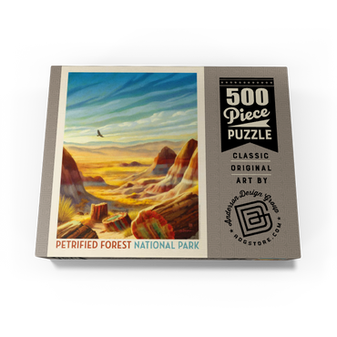 Petrified Forest National Park: Windswept Wonders, Vintage Poster 500 Jigsaw Puzzle box view3