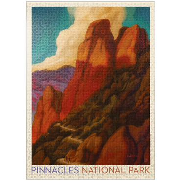puzzleplate Pinnacles National Park, Vintage Poster 1000 Jigsaw Puzzle