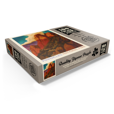 Pinnacles National Park, Vintage Poster 100 Jigsaw Puzzle box view1