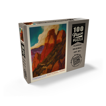 Pinnacles National Park, Vintage Poster 100 Jigsaw Puzzle box view2